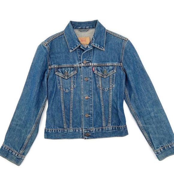 1990s Vintage Levi's Trucker Denim Jacket Womens 70590 - Picture 1 of 11